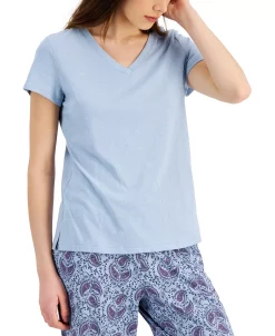 Charter Club Everyday Cotton V-Neck Pajama T-Shirt, Created For Macy's 6 Charter Club Everyday Cotton V-Neck Pajama T-Shirt, Created For Macy's -B.TEMPT’D Shop 21770300 fpx