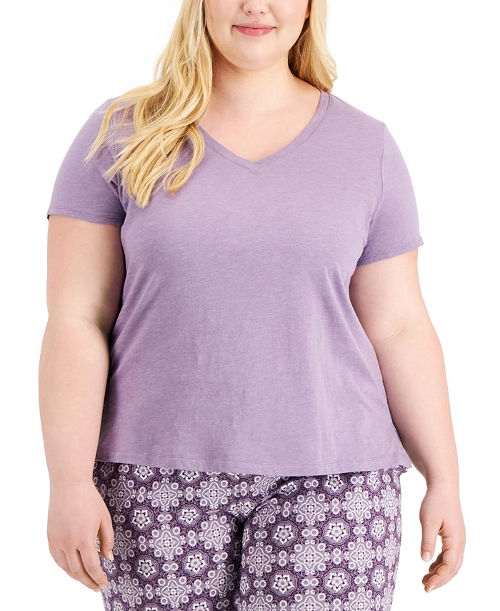 Plus Size Sleep T-Shirt, Created For Macy's Charter Club Plus Size Sleep T-Shirt, Created For Macy's -B.TEMPT’D Shop