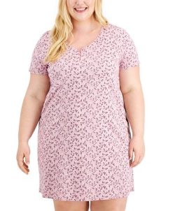 Charter Club Plus Size Printed Cotton Essentials Chemise Nightgown, Created For Macy's 4 Charter Club Plus Size Printed Cotton Essentials Chemise Nightgown, Created For Macy's -B.TEMPT’D Shop 21775101 fpx