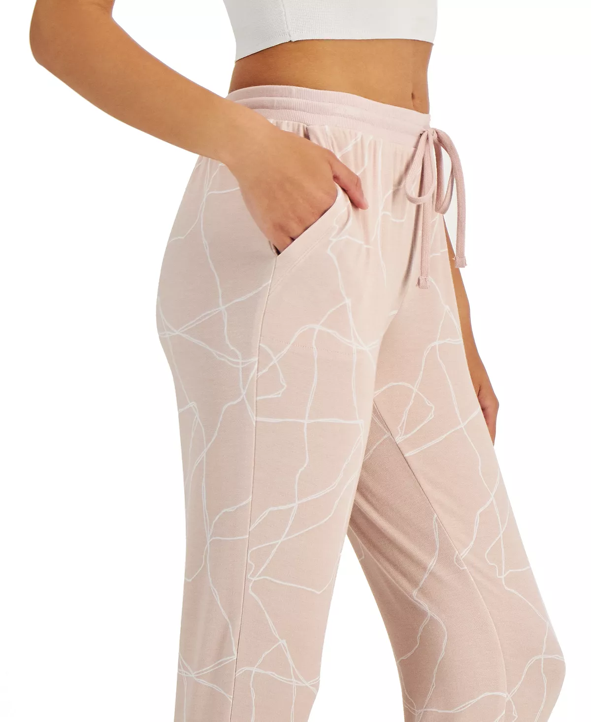 Women's Printed French Terry Jogger Pants, Created For Macy's Alfani Women's Printed French Terry Jogger Pants, Created For Macy's -B.TEMPT’D Shop