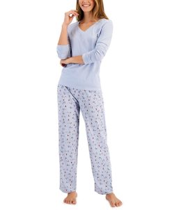 Charter Club Otton Pajama Set, Created For Macy's