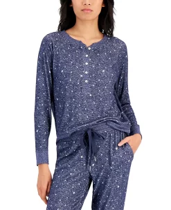 Alfani Women's Long-Sleeve Hacci Pajama Top, Created For Macy's 5 Alfani Women's Long-Sleeve Hacci Pajama Top, Created For Macy's -B.TEMPT’D Shop 21904382 fpx