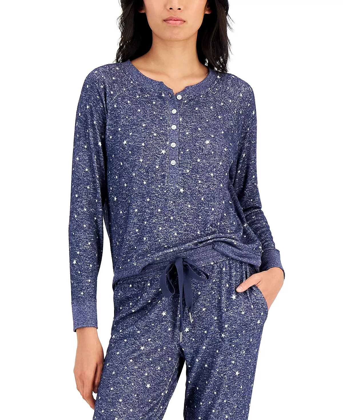 Women's Long-Sleeve Hacci Pajama Top, Created For Macy's Alfani Women's Long-Sleeve Hacci Pajama Top, Created For Macy's -B.TEMPT’D Shop