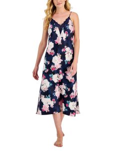INC International Concepts Women's Bouquet Lace-Trim Nightgown, Created For Macy's