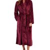 Charter Club Women's Plush Zig Zag Wrap Robe, Created For Macy's