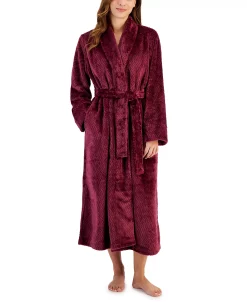 Charter Club Women's Plush Zig Zag Wrap Robe, Created For Macy's -B.TEMPT’D Shop 21914344 fpx