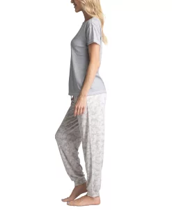 Muk Luks Plus Size Crewneck Top & Printed Jogger Pajama Pants Set -B.TEMPT’D Shop 21933418 fpx