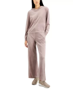 Alfani Women's Long Sleeve Hooded Velour Pajama Set, Created For Macy's 4 Alfani Women's Long Sleeve Hooded Velour Pajama Set, Created For Macy's -B.TEMPT’D Shop 21950650 fpx