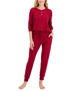 Alfani Thermal Henley Pajama Set, Created For Macy's 7 Alfani Thermal Henley Pajama Set, Created For Macy's -B.TEMPT’D Shop 21968221 fpx
