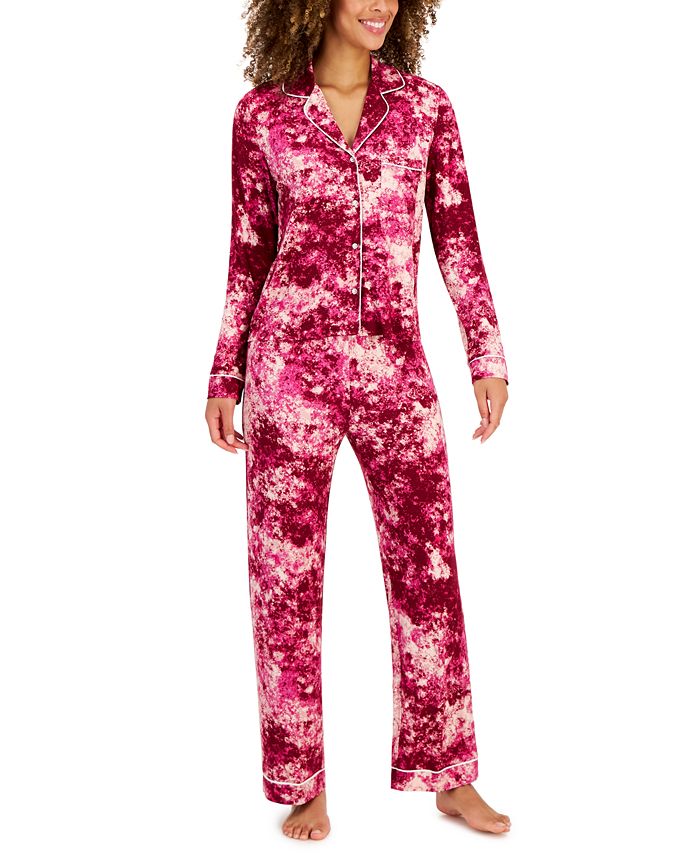 Women's Notch-Collar Pajama Set, Created For Macy's Jenni Women's Notch-Collar Pajama Set, Created For Macy's -B.TEMPT’D Shop