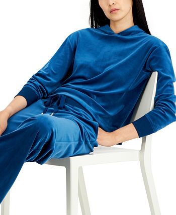 Women's Long Sleeve Hooded Velour Pajama Set, Created For Macy's Alfani Women's Long Sleeve Hooded Velour Pajama Set, Created For Macy's -B.TEMPT’D Shop