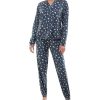 Roudelain Women's Cozy Luxe Floral Henley Pajama Set 2 Roudelain Women's Cozy Luxe Floral Henley Pajama Set -B.TEMPT’D Shop 22091126 fpx