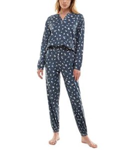 Roudelain Women's Cozy Luxe Floral Henley Pajama Set -B.TEMPT’D Shop 22091133 fpx