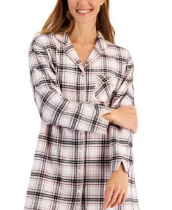 Charter Club Otton Plaid Flannel Nightshirt, Created For Macy's 5 Charter Club Otton Plaid Flannel Nightshirt, Created For Macy's -B.TEMPT’D Shop 22140001 fpx