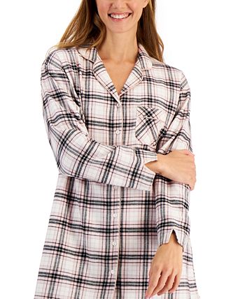 otton Plaid Flannel Nightshirt, Created For Macy's Charter Club Otton Plaid Flannel Nightshirt, Created For Macy's -B.TEMPT’D Shop
