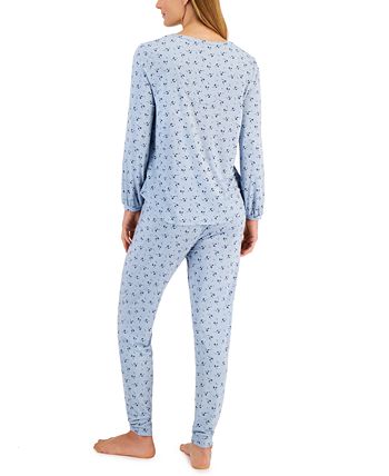 Women's Modern Essentials Long Sleeve Pajama Set, Created For Macy's Charter Club Women's Modern Essentials Long Sleeve Pajama Set, Created For Macy's -B.TEMPT’D Shop