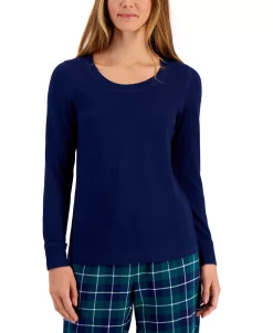 Charter Club Women's Solid Scoop Neck Sleep Top, Created For Macy's 4 Charter Club Women's Solid Scoop Neck Sleep Top, Created For Macy's -B.TEMPT’D Shop 22159540 fpx