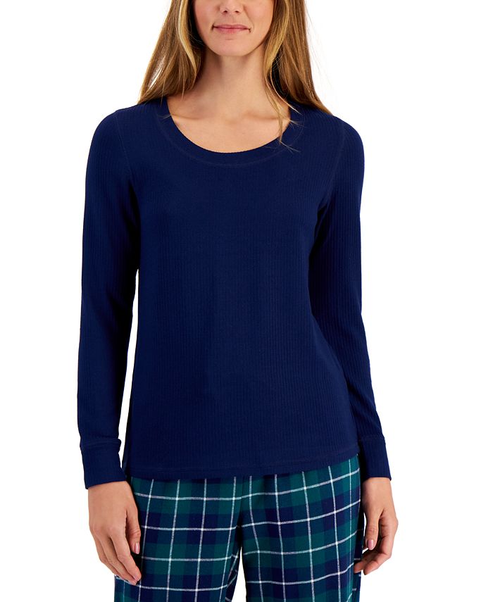 Women's Solid Scoop Neck Sleep Top, Created For Macy's Charter Club Women's Solid Scoop Neck Sleep Top, Created For Macy's -B.TEMPT’D Shop