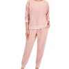 Jenni Women's Solid Sherpa Pajama Set, Created For Macy's -B.TEMPT’D Shop 22159580 fpx