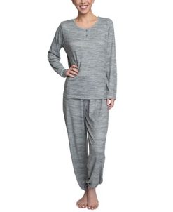Hanes Plus Size Relaxed Butter-Knit Henley Pajama Set 8 Hanes Plus Size Relaxed Butter-Knit Henley Pajama Set -B.TEMPT’D Shop 22171321 fpx