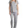 Muk Luks Plus Size Tie-Cuff Split-Sleeve Top & Open-Leg Pajama Pants Set -B.TEMPT’D Shop 22224085 fpx