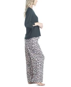 Muk Luks Plus Size 3/4 Sleeve Top & Boot-Cut Pajama Pants Set 7 Muk Luks Plus Size 3/4 Sleeve Top & Boot-Cut Pajama Pants Set -B.TEMPT’D Shop 22224223 fpx