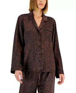 INC International Concepts Satin Notch Collar Pajama Set, Created For Macy's -B.TEMPT’D Shop 22255353 fpx
