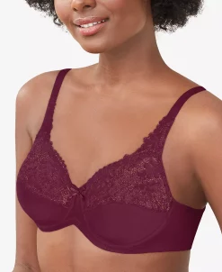 Lilyette Minimizer Comfort Lace Underwire Bra 428 -B.TEMPT’D Shop 22369175 fpx
