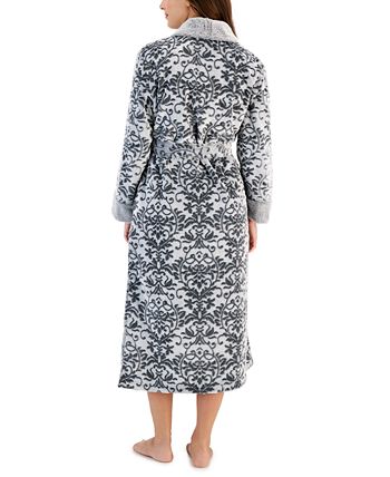 Women's Plush Long Floral Scroll Wrap Robe, Created For Macy's Charter Club Women's Plush Long Floral Scroll Wrap Robe, Created For Macy's -B.TEMPT’D Shop