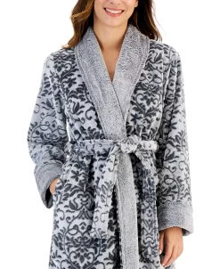 Charter Club Women's Plush Long Floral Scroll Wrap Robe, Created For Macy's 5 Charter Club Women's Plush Long Floral Scroll Wrap Robe, Created For Macy's -B.TEMPT’D Shop 22394093 fpx