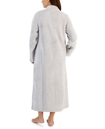Woman's Plush Zig Zag Zipper Robe, Created For Macy's Charter Club Woman's Plush Zig Zag Zipper Robe, Created For Macy's -B.TEMPT’D Shop