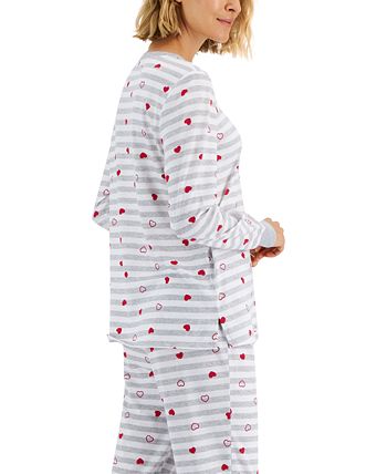 Women's Hearts Striped Valentine's Day Matching Pajama Set, Created For Macy's Family Pajamas Women's Hearts Striped Valentine's Day Matching Pajama Set, Created For Macy's -B.TEMPT’D Shop