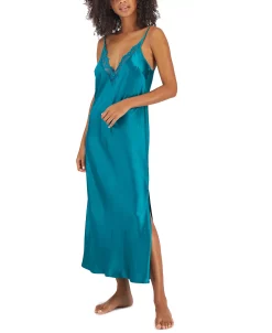 INC International Concepts Lace-Trim Long Satin Lingerie Nightgown, Created For Macy's -B.TEMPT’D Shop 22425890 fpx