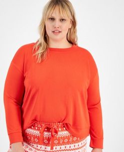Jenni Plus Size Long Sleeve Mix It Packaged Pajama Set, Created For Macy's -B.TEMPT’D Shop 22501175 fpx