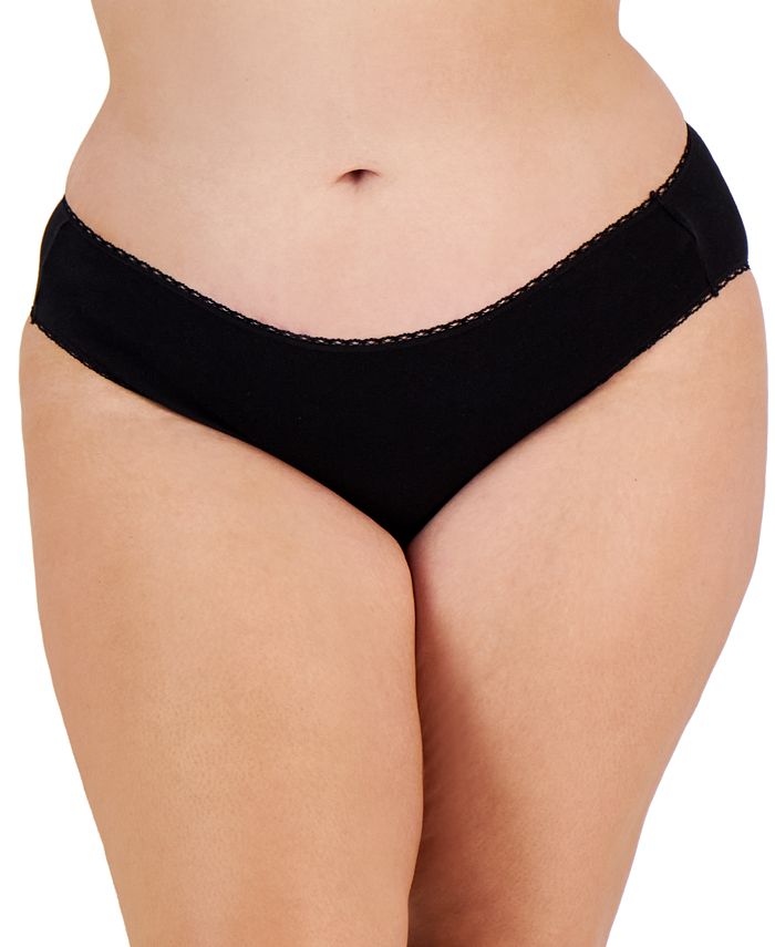 Plus Size Pretty Cotton Bikini Underwear, Created For Macy's Charter Club Plus Size Pretty Cotton Bikini Underwear, Created For Macy's -B.TEMPT’D Shop