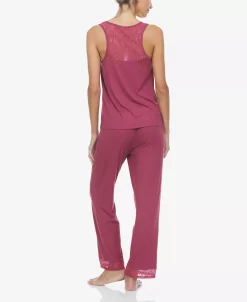 Flora By Flora Nikrooz Women's Frances Rib Tank 2 Piece Pajama Set -B.TEMPT’D Shop 22544201 fpx