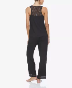 Flora By Flora Nikrooz Women's Frances Rib Tank 2 Piece Pajama Set -B.TEMPT’D Shop 22544207 fpx