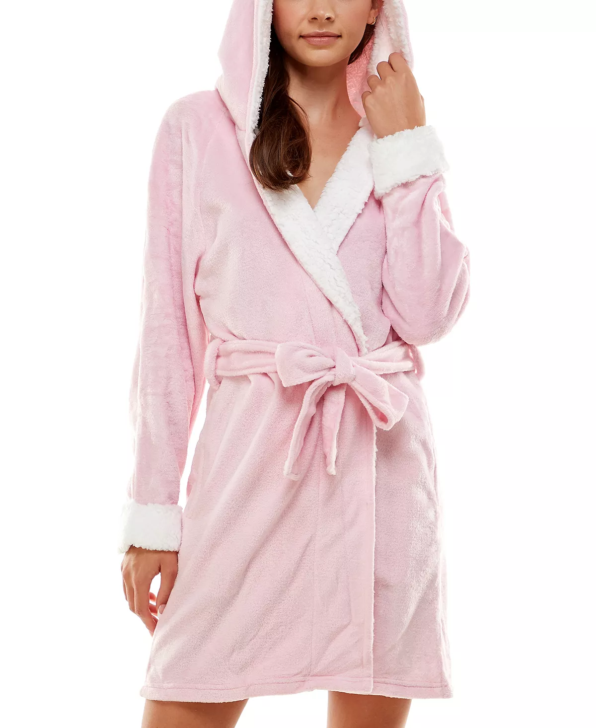 Women's Deluxe Touch Hooded Fleece-Lined Robe Roudelain Women's Deluxe Touch Hooded Fleece-Lined Robe -B.TEMPT’D Shop