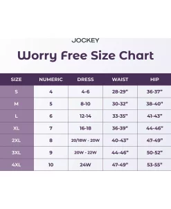 Jockey Women's Worry Free Heavy Absorbency Full Coverage Hipster Underwear 2585 -B.TEMPT’D Shop 22638225 fpx