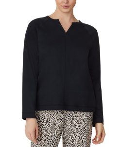 Sanctuary Women's Split-Neck Long-Sleeve Sleep Top