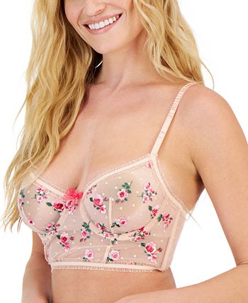 Women's Rose Embroidered Bustier, Created For Macy's INC International Concepts Women's Rose Embroidered Bustier, Created For Macy's -B.TEMPT’D Shop