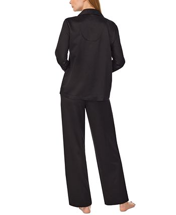 Petite Matte Satin Notched-Collar Pajamas Set Lauren Ralph Lauren Petite Matte Satin Notched-Collar Pajamas Set -B.TEMPT’D Shop