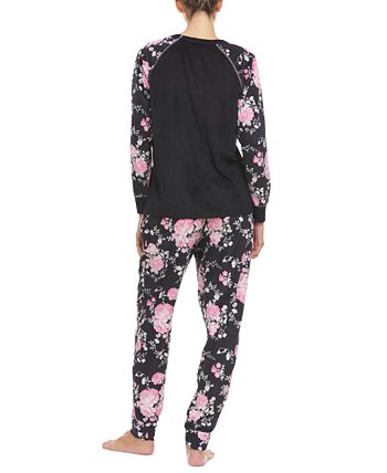 Women's Axel Printed Velour Pajama Set Flora By Flora Nikrooz Women's Axel Printed Velour Pajama Set -B.TEMPT’D Shop