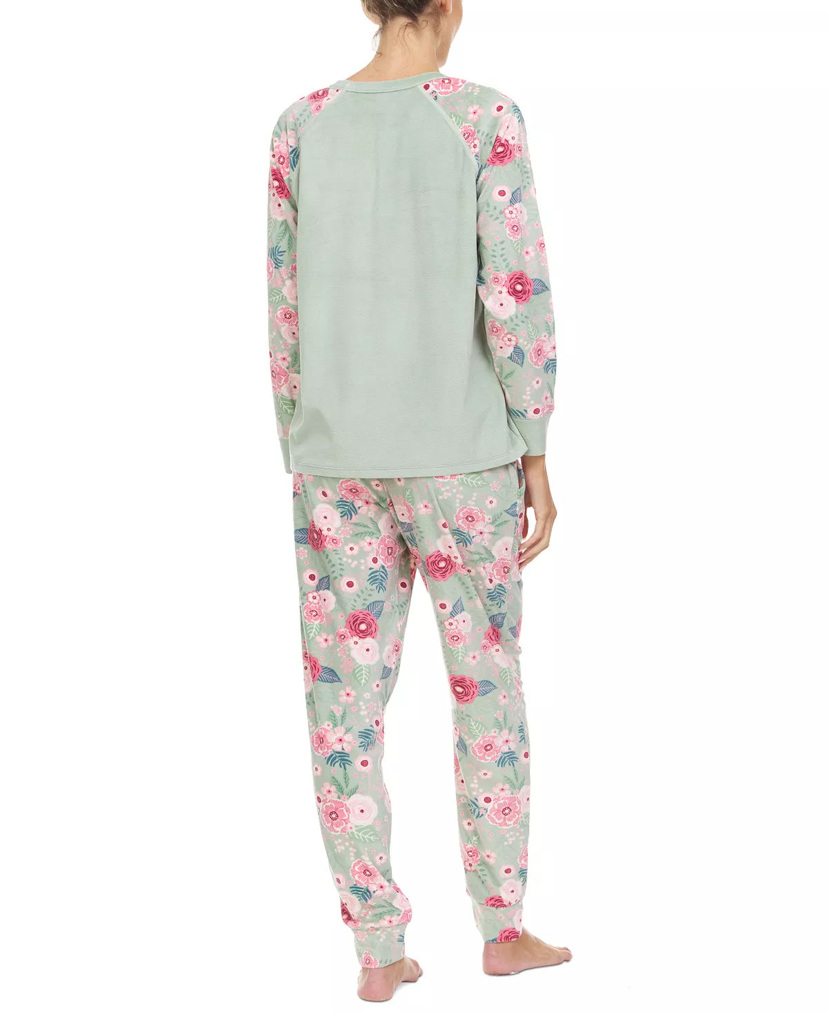 Women's Axel Printed Velour Pajama Set Flora By Flora Nikrooz Women's Axel Printed Velour Pajama Set -B.TEMPT’D Shop