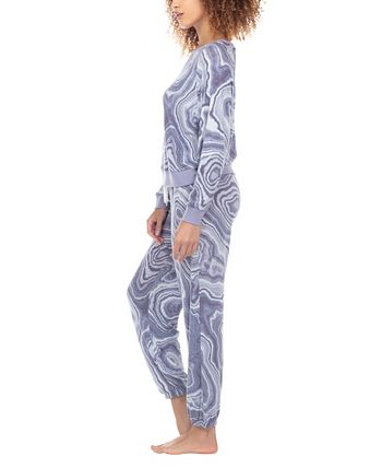 Women's Printed Brushed Jersey Lounge Set Honeydew Women's Printed Brushed Jersey Lounge Set -B.TEMPT’D Shop