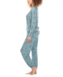 Honeydew Women's Printed Brushed Jersey Lounge Set 6 Honeydew Women's Printed Brushed Jersey Lounge Set -B.TEMPT’D Shop 22910873 fpx