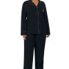 Lauren Ralph Lauren Plus Size Notched-Collar Pajamas Set