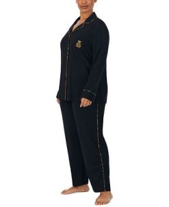 Lauren Ralph Lauren Plus Size Notched-Collar Pajamas Set 4 Lauren Ralph Lauren Plus Size Notched-Collar Pajamas Set -B.TEMPT’D Shop 22914014 fpx