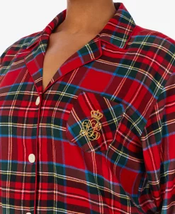 Lauren Ralph Lauren Plus Size Plaid Notched-Collar Pajamas Set -B.TEMPT’D Shop 22914052 fpx