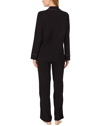 Women's Notched-Collar Pajamas Set Lauren Ralph Lauren Women's Notched-Collar Pajamas Set -B.TEMPT’D Shop